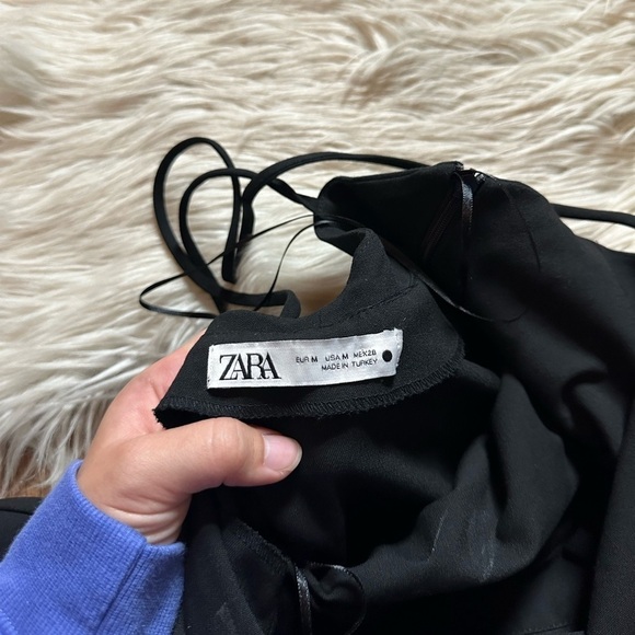 ZARA Black Strappy Mini Dress - Picture 6 of 6